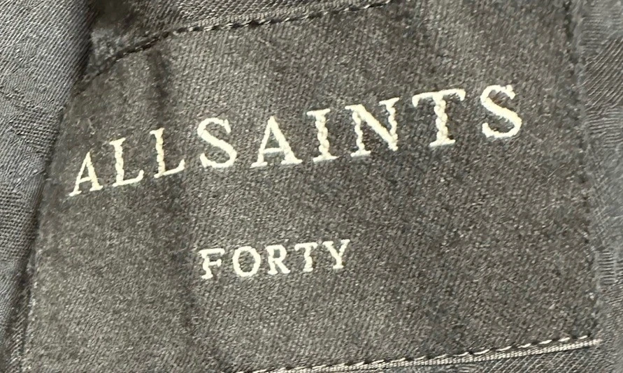 Blazer deportivo de algodón negro talla 40 All Saints para hombre Foto 2 de 3