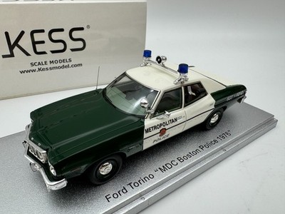 Ford Torino Kess 1/43 MDC Boston Police 1976 #53