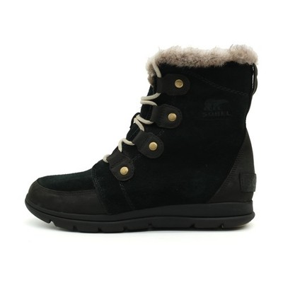 Sorel Damen NL3039-010 Stiefel Schwarz Wildleder Warm Schnürstiefel EU 39.5