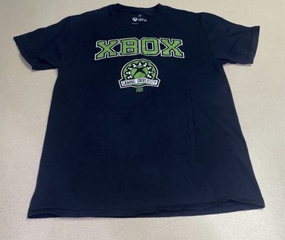 Xbox Gaming University 2001 Medium 18x26.5 Preowned Mens T-Shirt Gamer *See Pics