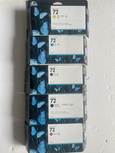Hp Designjet 72 (5 Pieces =149€) C9371A C9372A C9373A C9374A C9403A Date Expired