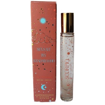 Anthropologie Zodiac Sea Salt Lily Sandalwood Scorpio The Romantic Perfume New