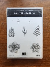 Stampin' Up "Painted Seasons" Cling Stamp set 149722 Four Seasons Dies