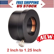 2 to 1.25 Inch Eyepiece Sleeve Astronomical Telescope Eyepiece Adapter Ring US