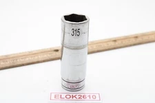 Snap-on SFS221 11/16" 3/8" Drive 6 Point SAE Deep Socket Chrome USA