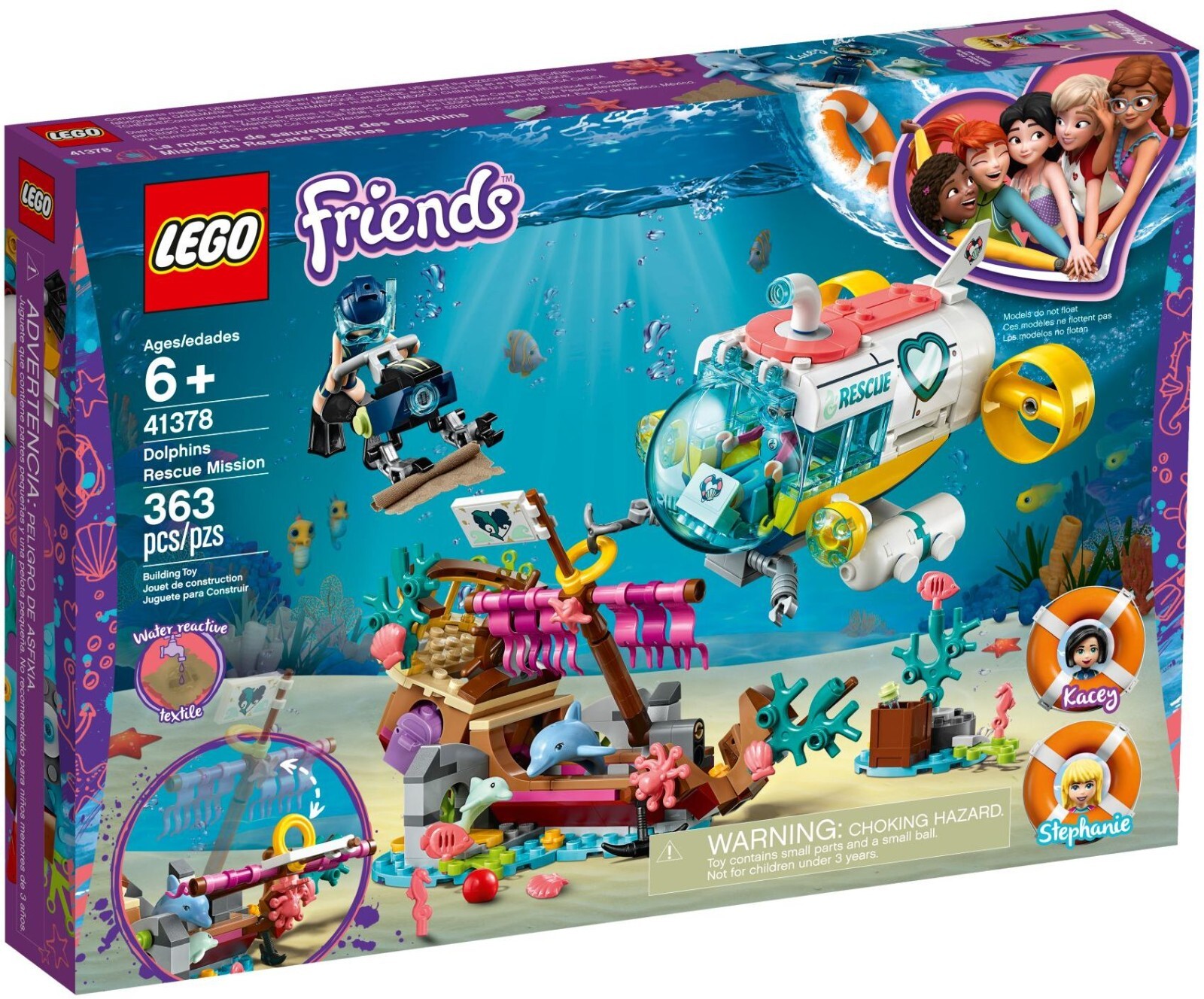 LEGO® Friends - Rettungs-U-Boot für Delfine - 41378 NEU & OVP