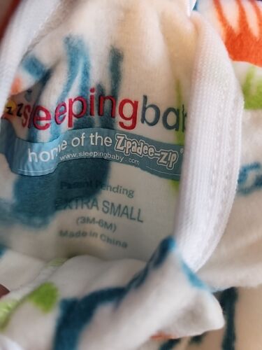 SLEEPING BABY Zipadee-Zip Sleeping Sack Fleece XS 3M-6M Giraffe NEW - Picture 9 of 11