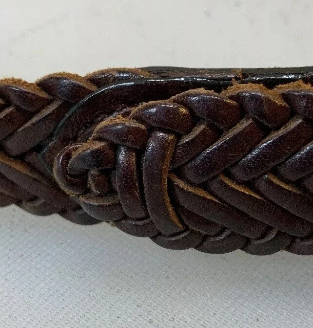 Брайтон женщин средний M ремень коричневый сплетенный плетеной кожи Western богемное 97026 - Изображение 3 из 4