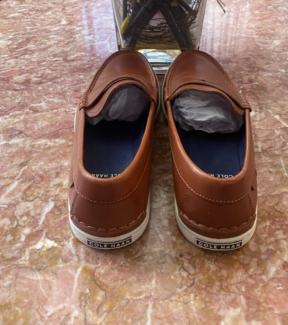 Cole Haan Nantucket II 2.0 Moc Toe Penny Loafers Size 10 M Brown Leather C27789 Cognac Cole Haan Mens Nantucket Drift Penny Loafer | Rack  main image 3