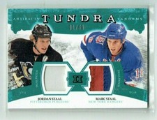 11-12 UD Artifacts Tundra Tandems  Jordan Staal--Marc Staal  1/50  Dual Patches