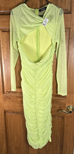 Akira Lime Green Body Icon Dress Size Large