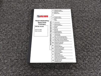 Kalmar DRF450-75C5XS Container Handler Parts Catalog Manual