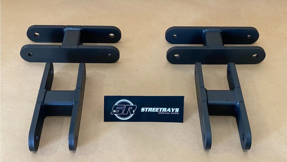 [SR] Kit de grilletes delanteros y traseros de 2" de elevación súper pesados PARA 86-95 Suzuki Samurai Foto 3 de 4