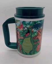 Rainforest Cafe Travel Mug w/ Lid  - Whirley USA Wraparound Animals Frog Mascot