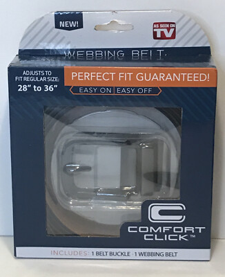 Comfort Click Mens Adjustable Perfect Fit Webbing, Ratchet Belt, Olive, One Size