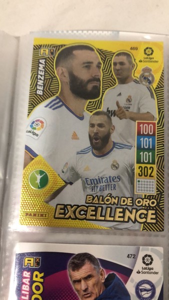 Benzema excellence carta Adrenalyn XL temporada 21/22 panini