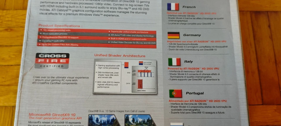 RARE ATI RADEON 2600XT 2600 XT  RETRO GRAPHIC VIDEO CARD NOS IN FOIL - Image 3 of 4