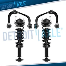4pc Front Strut w/Coil Springs + Upper Control Arms Kit for 2014 Ford F-150 4WD
