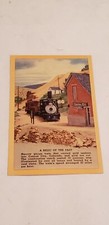 Vintage Postcard Of Steam Locomotive Train. Central City Colorado Gold Mining.