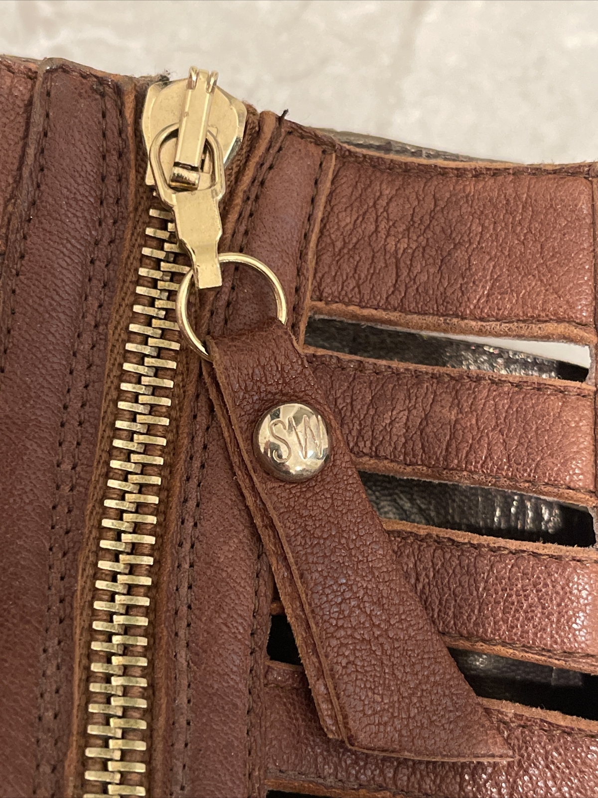 Stuart Weitzman Strappy GLADIATOR BRown BOOTIES B… - image 9