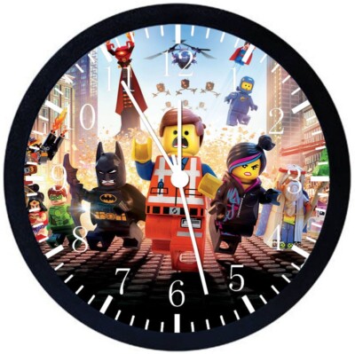 Lego Movie Wall Clock 12'' Large Personalized option with adding names E213