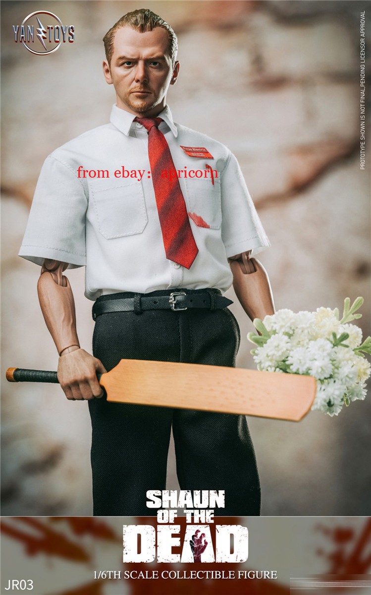 Pre! YANTOYS JR03 Shaun of the Dead Simon Pegg 1/6 Collectible