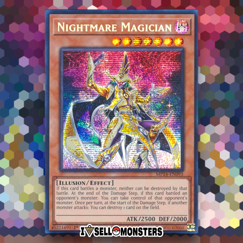 Yu-Gi-Oh! TCG 1x Nightmare Magician MP24-EN093 x1 PRISM YUGIOH!