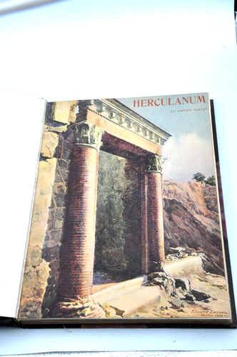 Livre HERCULANUM par AMEDEE MAIURI aquarelles Ermilio LAZZARO 1932 numéroté 832 - Picture 3 of 12