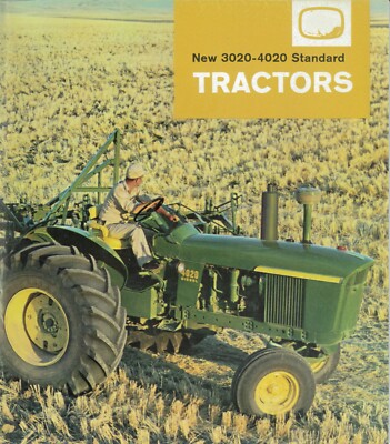 New 3020-4020 Standard Tractors Full Color Brochure Green & Yellow