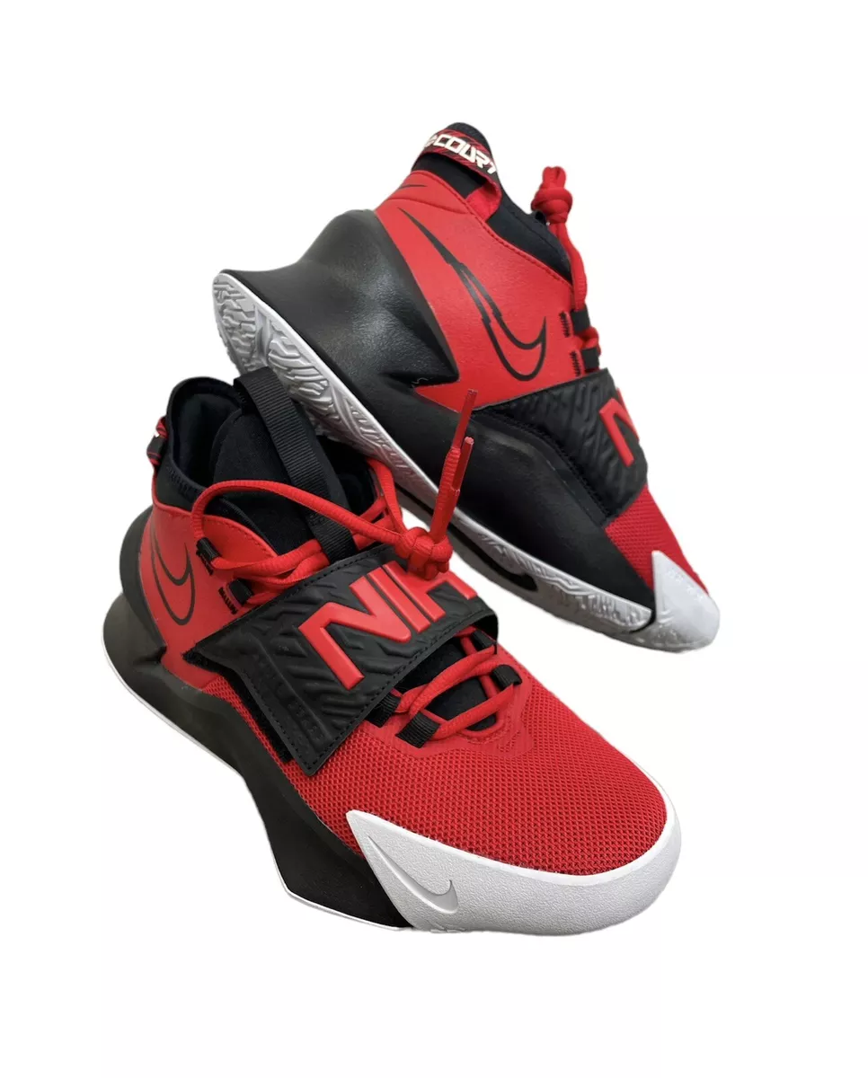 Nike Boys Future Court 3 CT2866 600 Red Basketball Shoes Sneakers Size 6 Y