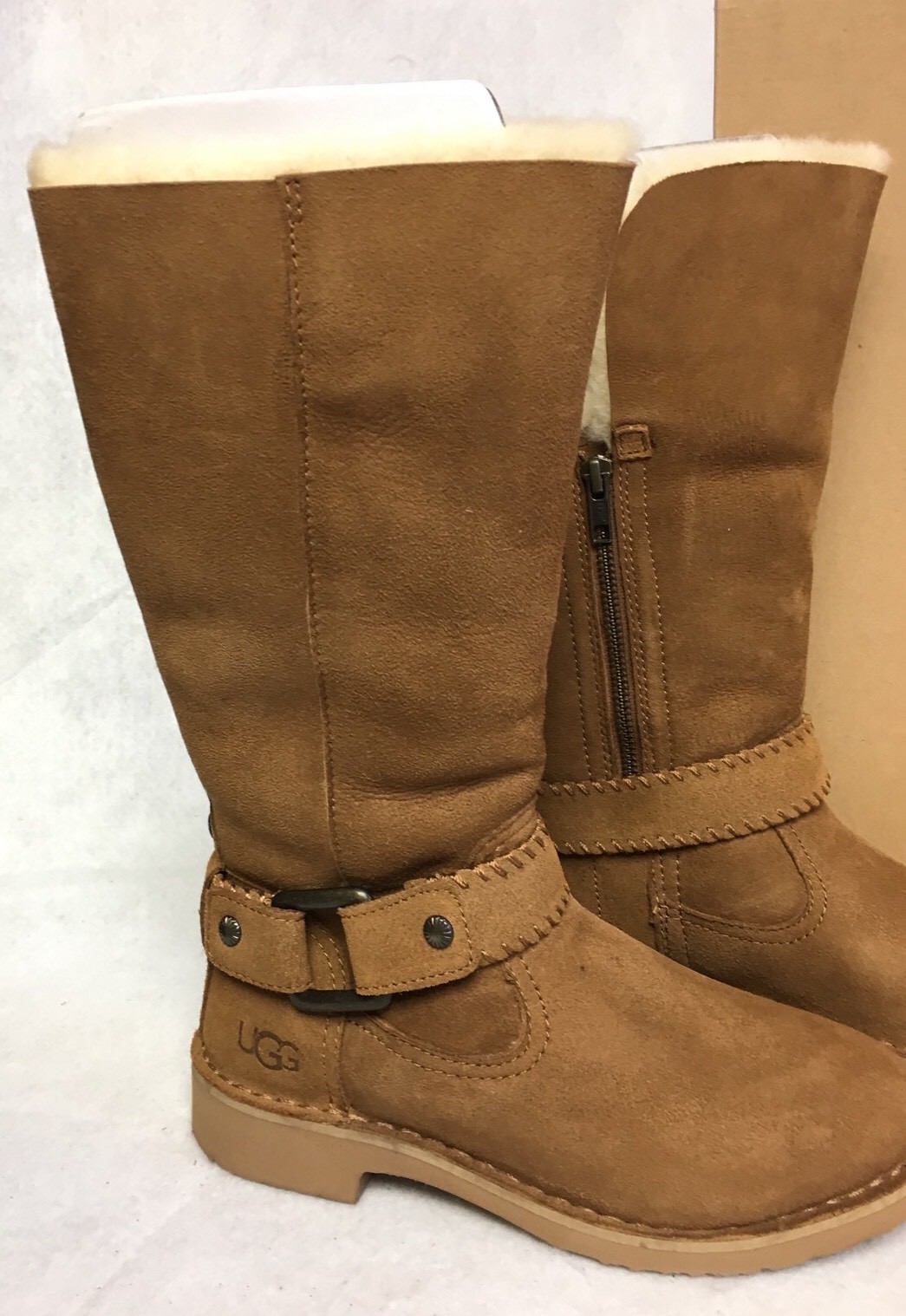 ugg braiden fur lined boots