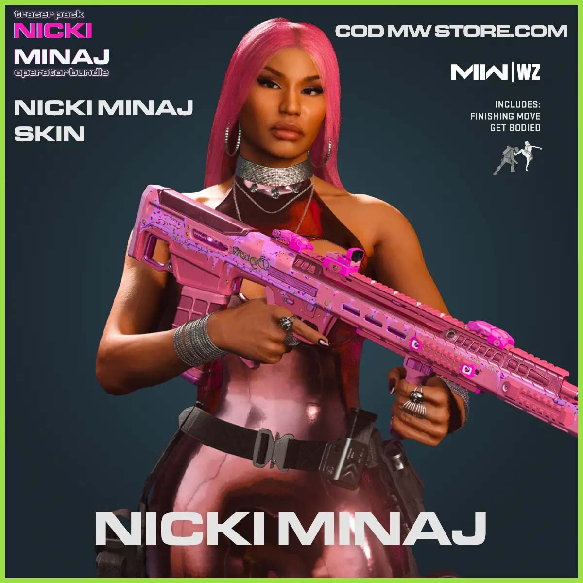 MW2 Call Of Duty Nicki Minaj Full Bundle MW3 Rare Any Platform HARD