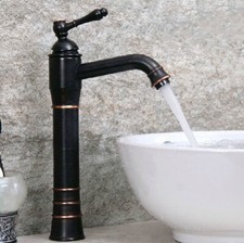 Oil Rubbed Bronze Bathroom Faucet Deck Mount Single Handle Vessel Sink Mixer Tap