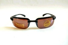 Vintage 90's TR-90 Rimless Wrap Around Sporty Sunglasses S.Black 