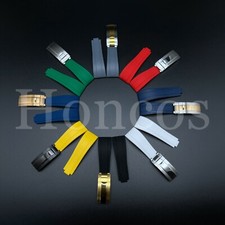 20MM SILICONE RUBBER WATCH STRAP BAND FITS FOR ROLEX DATEJUST DAYTONA GMT SUB