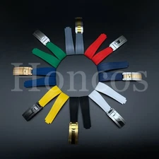 20MM SILICONE RUBBER WATCH STRAP BAND FITS FOR ROLEX DATEJUST DAYTONA GMT SUB