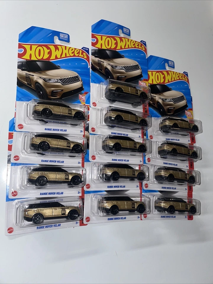 2025 New Hot Wheels Then and Now Gold Range Rover Velar  #122/250 Lot Of  13 - Image 4 of 4