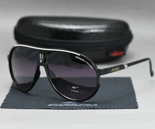 Herren Frame Carrera Sonnenbrille Damen Matte Retro Brille Mode UV400 Glasses DE - Bild 6 von 12