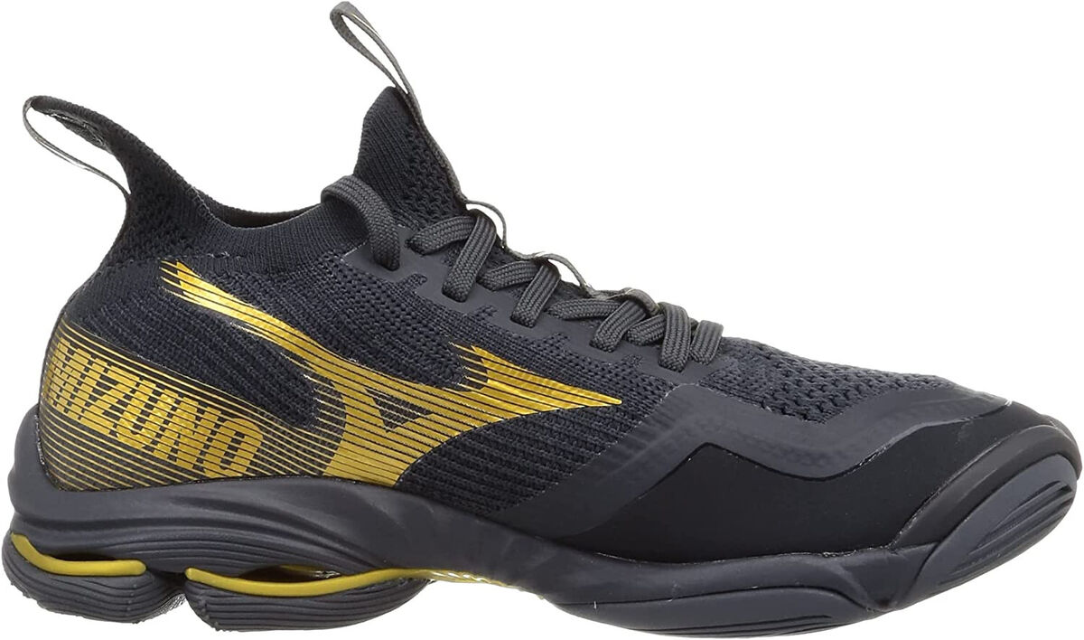 MIZUNO Volleyball Shoes WAVE LIGHTNING NEO 2 Black Gold MIZUNO Volleyball Shoes WAVE LIGHTNING NEO 2 Black Gold