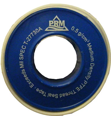 PRM INC. PRM PREMIUM TEFLON TAPE 1/2"x 520" 10 PACK MIL SPEC EXTRA THICK WHITE NEW IN BOX