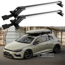 For VW Scirocco MK3 08-17 Roof Rack Aluminum Luggage Cargo Kayak Cross Bar +Lock