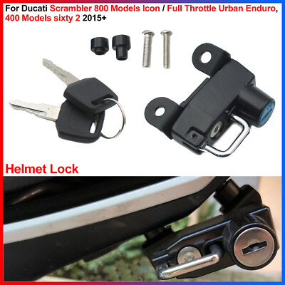 Helmet Lock, For Ducati Scrambler 400/800 Sixty 2 Icon/Full Throttle Urban 2015+