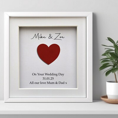 Personalisiertes Geschenk zum Hochzeitstag für ihn ihr Paar Frau Ehemann Tochter Braut