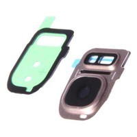 Kamera Linse (Glas) Mit Rahmen (Hinten) FüR Samsung Galaxy S7 G930F, Gold Neu