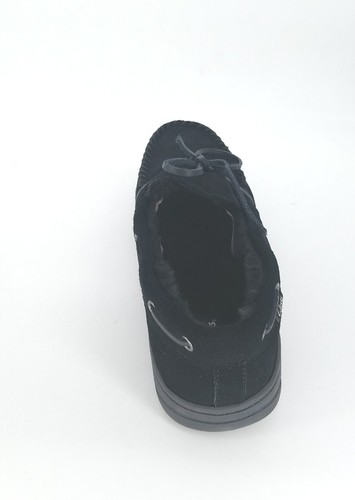 4311 Clarks Mens Moccasin Slippers Black Size 9M US - Picture 4 of 9