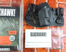 Blackhawk Leather Tuckable Pancake IWB Holster LH Size 04 Ruger Sp101 LCR Italy