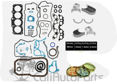 FITS: 96-97 TOYOTA RAV4 2.0L ''3SFE'' DOHC ENGINE FULL SET *RE-RING KIT*
