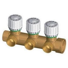 3815 3403 Collettore MULTIFAR 3 vie 3/4" rame con presetting FAR