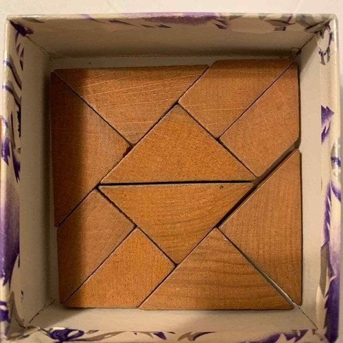 Antique 1920's Elzzup Co Wooden Blocks Puzzle Rare HTF - Picture 4 of 10