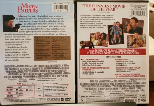Meet The Parents And Meet The Fockers DVD Lot - Foto 2 di 2